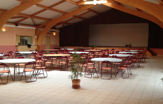 Salle communale de Prayssas, un village de la campagne du lot-et-garonne