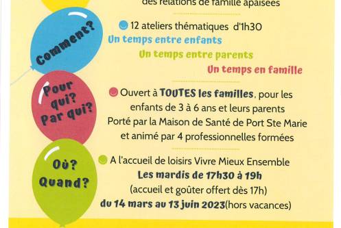 PROGRAMME DE SOUTIEN AUX PARENTS PROGRAMME DE SOUTIEN AUX PARENTS